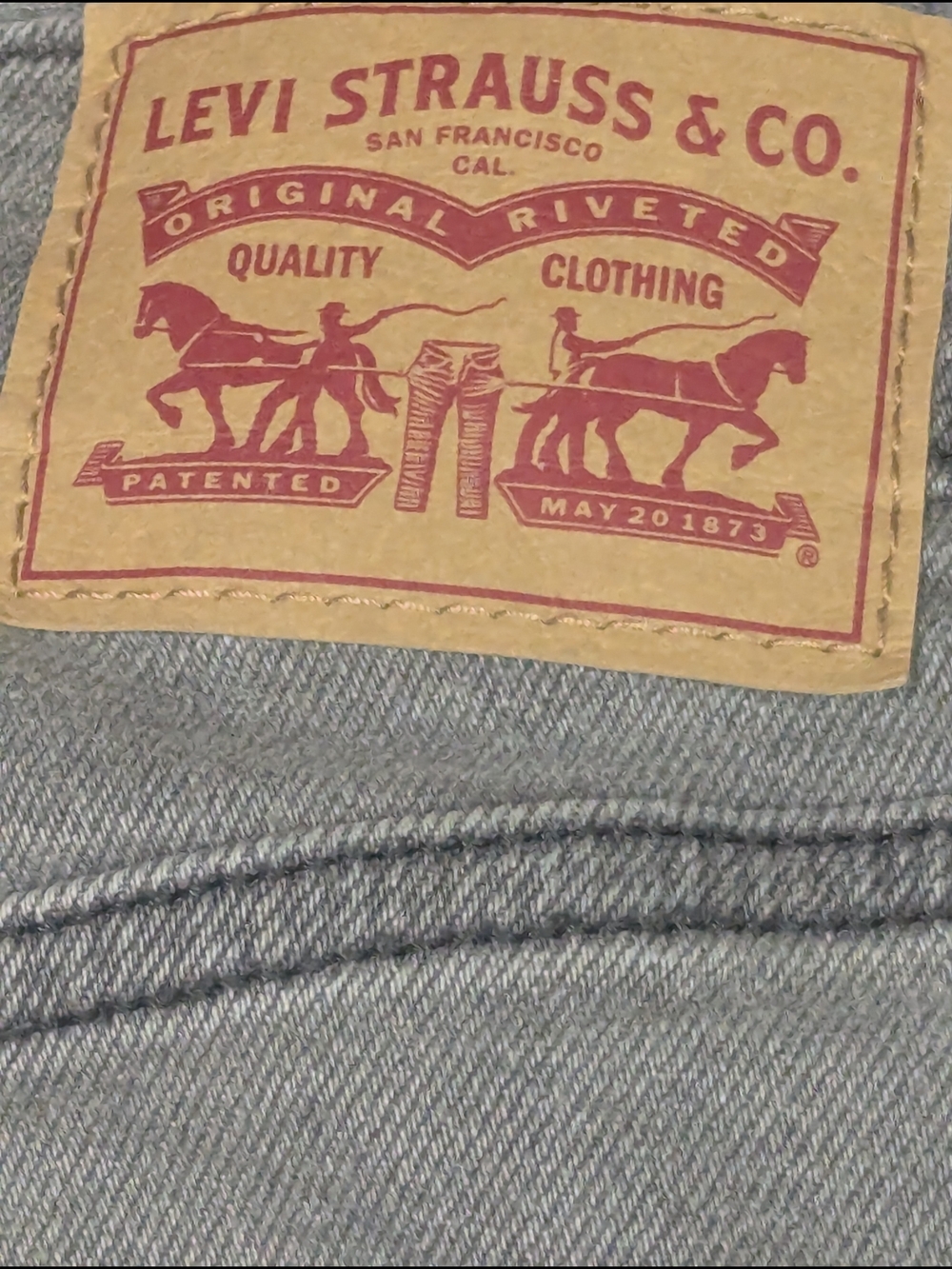 Levi's Ribcage Straight Ankle Jeans Gray Wash W26 L27 - Picture 11 of 12